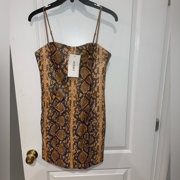 New! Likely Hayley snake- python dress 🐍 sz 6 NWT! - Picture 15 of 16